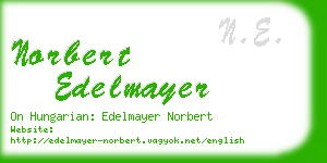 norbert edelmayer business card